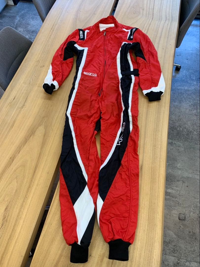 Sparco レッド ブラック 全身スーツ SPARCO (スパルコ) レーシングスーツ ONE サイズL カラーブラック SFI
