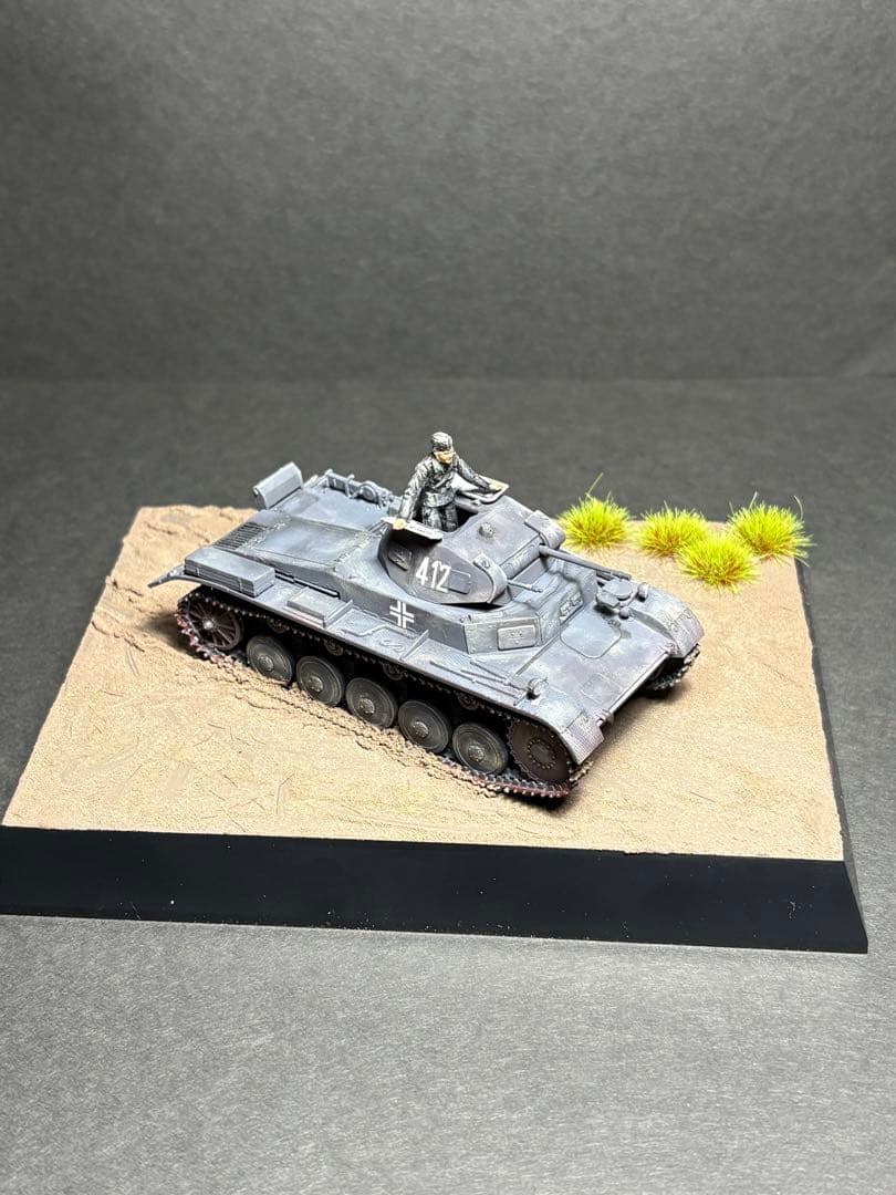 作品No27 1/48 ドイツ陸軍 II号戦車 フランス戦線 完成品