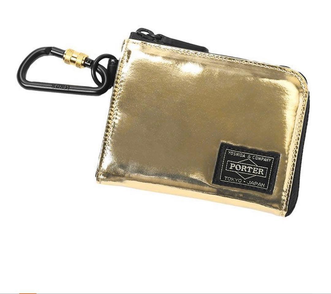 PORTER ケース ゴールド カラビナ付き