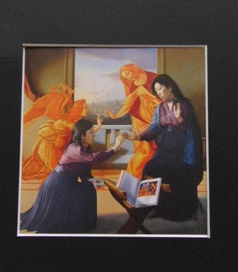 斎藤國靖、【絵画または引用について】、希少な額装用画集より、新品額装付