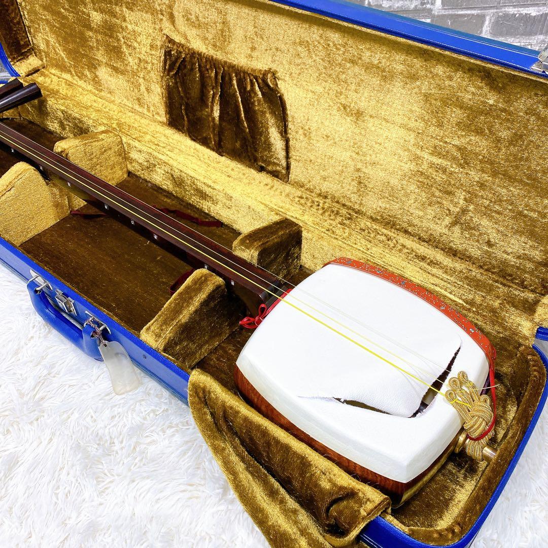 津軽三味線 太棹 東さわり　紅木　ハードケース付