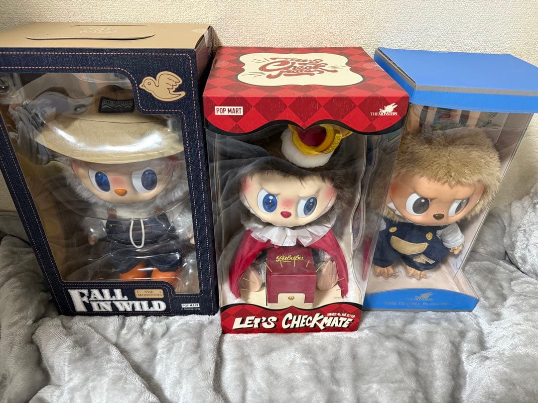 ラブブ3体セット（FALL IN WILD, LET'S CHECKMATE） ラブブ THE MONSTERS レッツ チェックメイト & PRONOUNCE ＋FALL IN