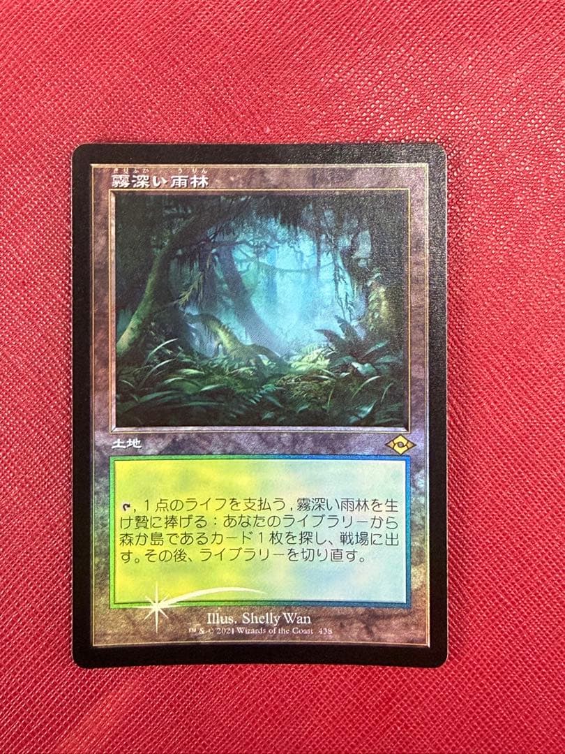 MTG　霧深い雨林　日本語　Foil　旧枠　MH2 EX](FOIL)(旧枠仕様)霧深い雨林/Misty Rainforest《英語》【MH2】