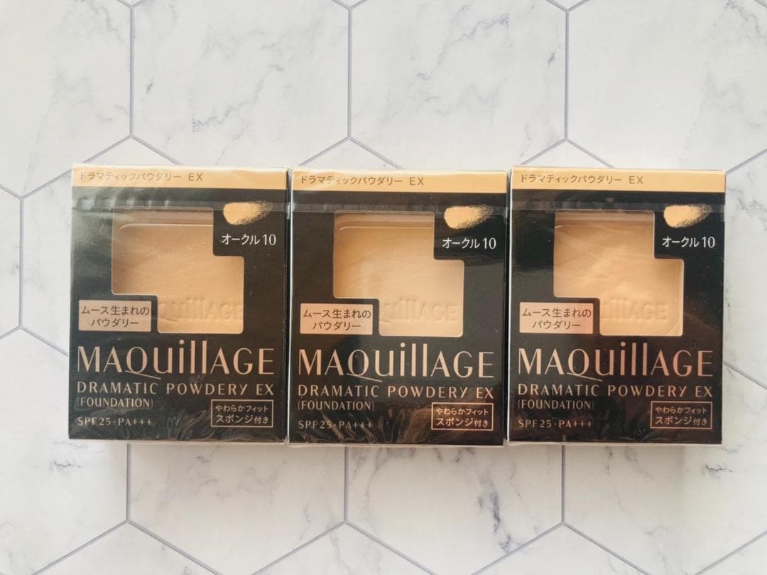 3個❤資生堂マキアージュドラマティックパウダリー UV オークル10 レフィル