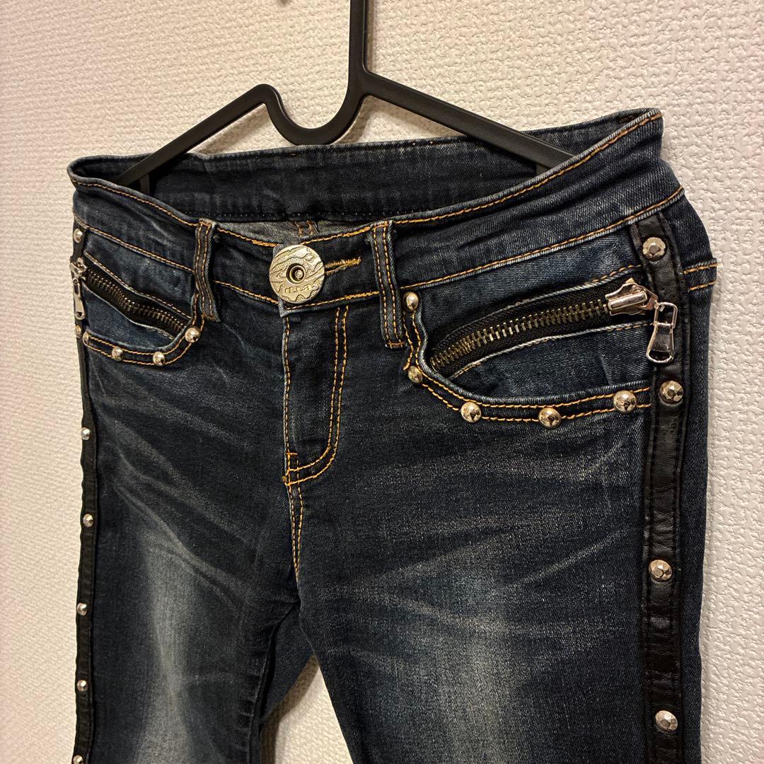 d.i.a. デニム スタッズ レザーライン