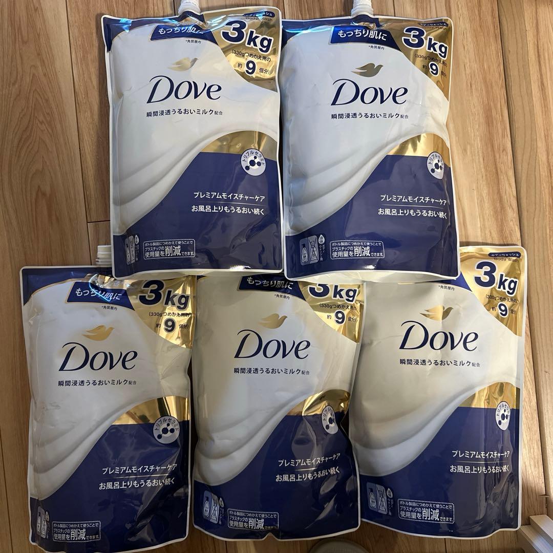 Dove(ダヴ) ボディーソープ プレミアムモイスチャーケア大容量3kg×5 Dove 大容量 ダヴ プレミアム モイスチャーケア ボディソープ 3kg