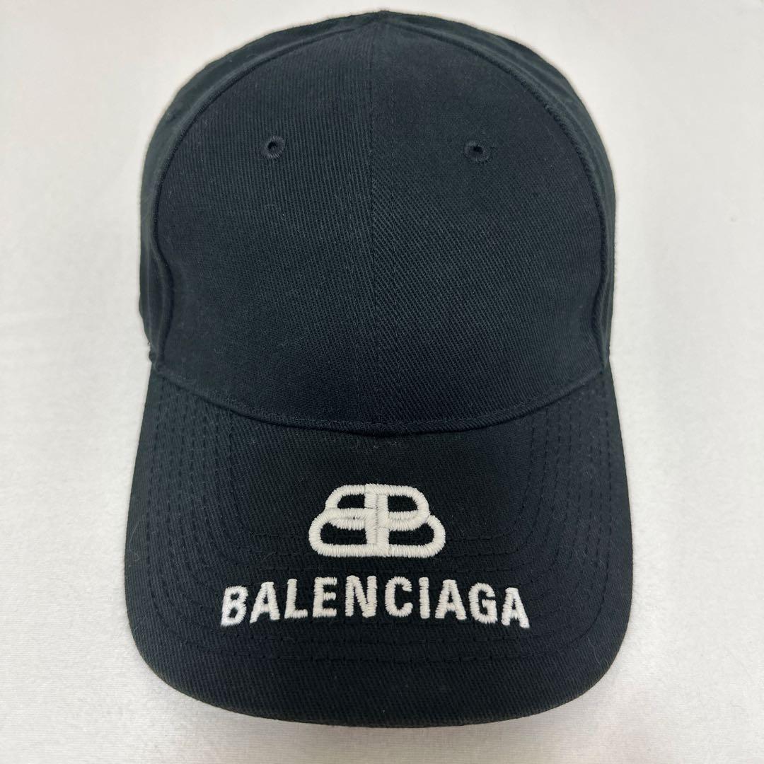 バレンシアガ　キャップ　ロゴ　ブラック　Lサイズ　59センチ 中古・古着通販】BALENCIAGA (バレンシアガ) キャップ ブラック サイズ