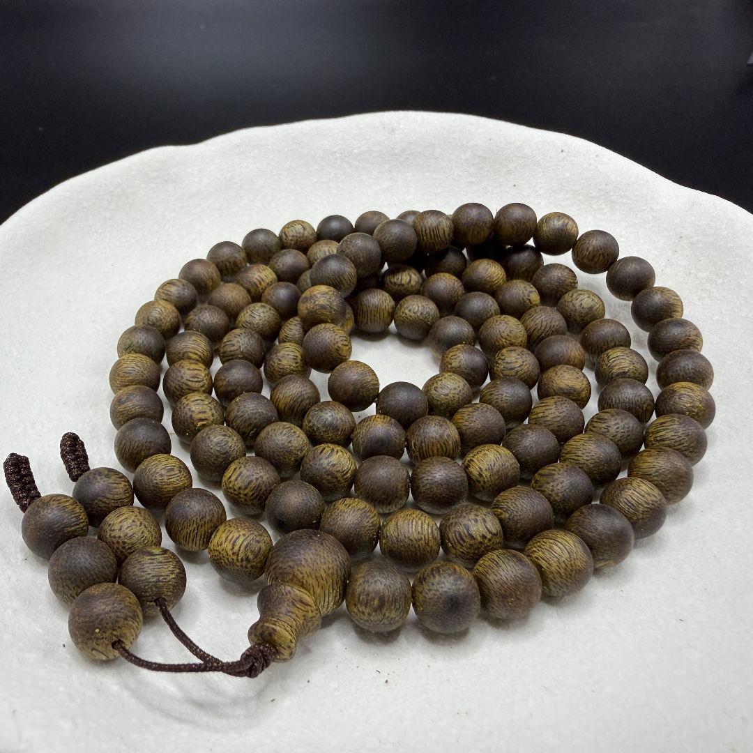 R54 全沈水極上緑油伽羅伽楠香 奇楠香沈香手串 高級ブレスレット重:34.6g