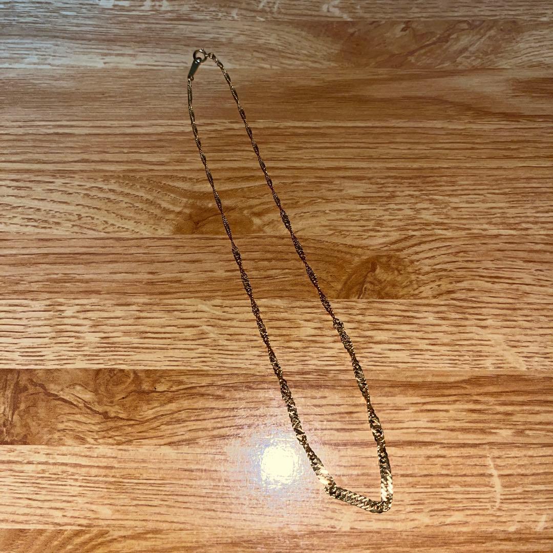 K18 細喜平チェーンネックレス　重さ約5g