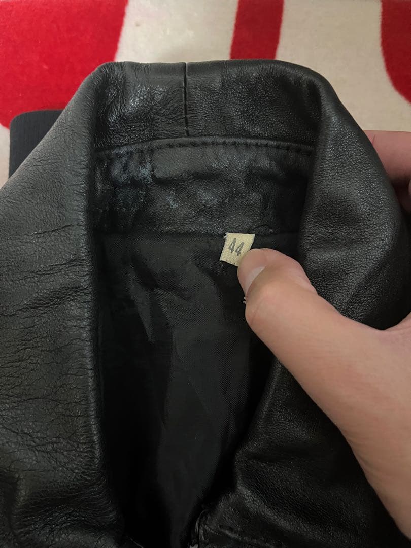 エディスリマン！UKヴィンテージ リブレザージャケットSOHO 80s