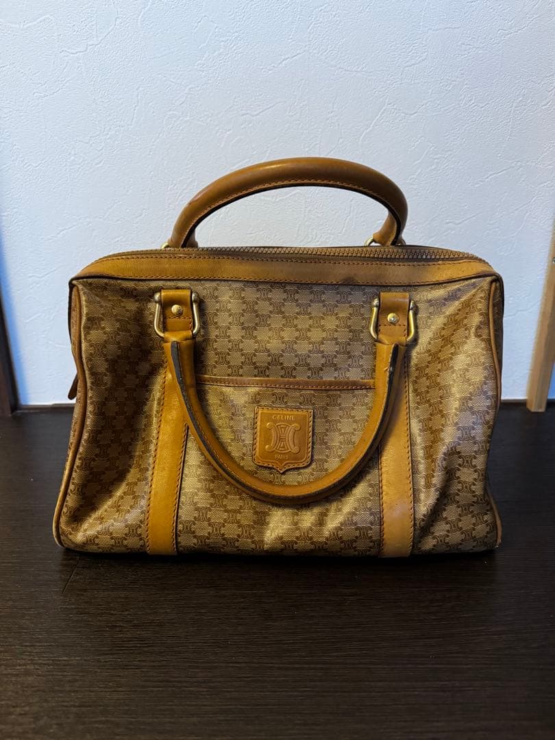 celine ボストンバッグ CELINE】セリーヌ トリオンフキャンバス スモールボストン (CELINE