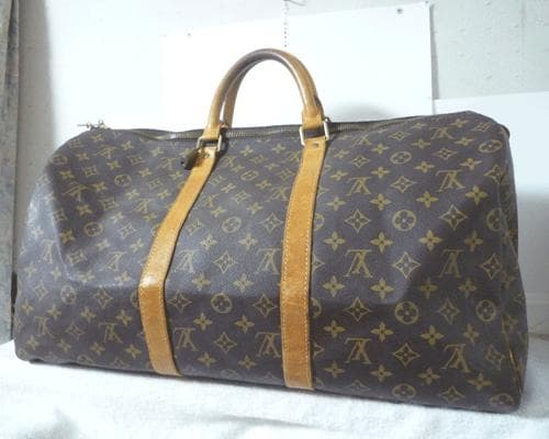 ルイ・ヴィトン　モノグラム　キーポル５０　旅行鞄　ボストンバッグ　訳あり ☆ルイヴィトン☆旅行バッグに最適♪キーポル・バンドリエール50