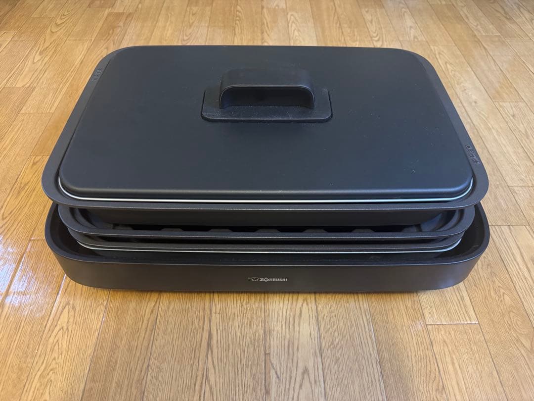 象印マホービン　ホットプレート　3枚タイプ　ブラック　EA-KK30 BA ホットプレート やきやき ブラック EA-KK30-BA [プレート3枚] 象印