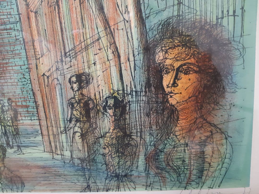 ジャン・カルズ－ リトグラフ Jean Carzou 直筆サイン