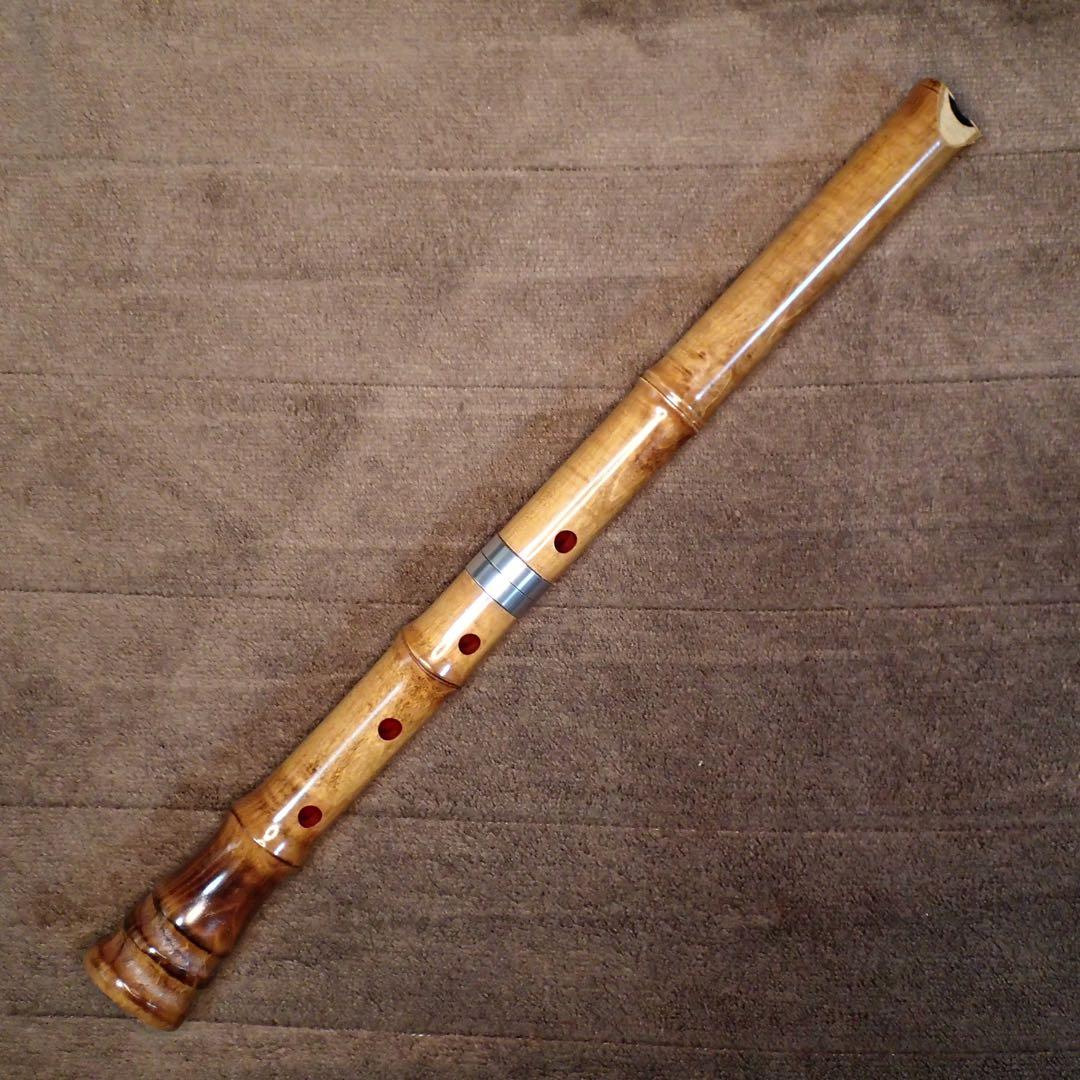 尺八 銘木尺八 蝴蝶 1尺８寸(D管)