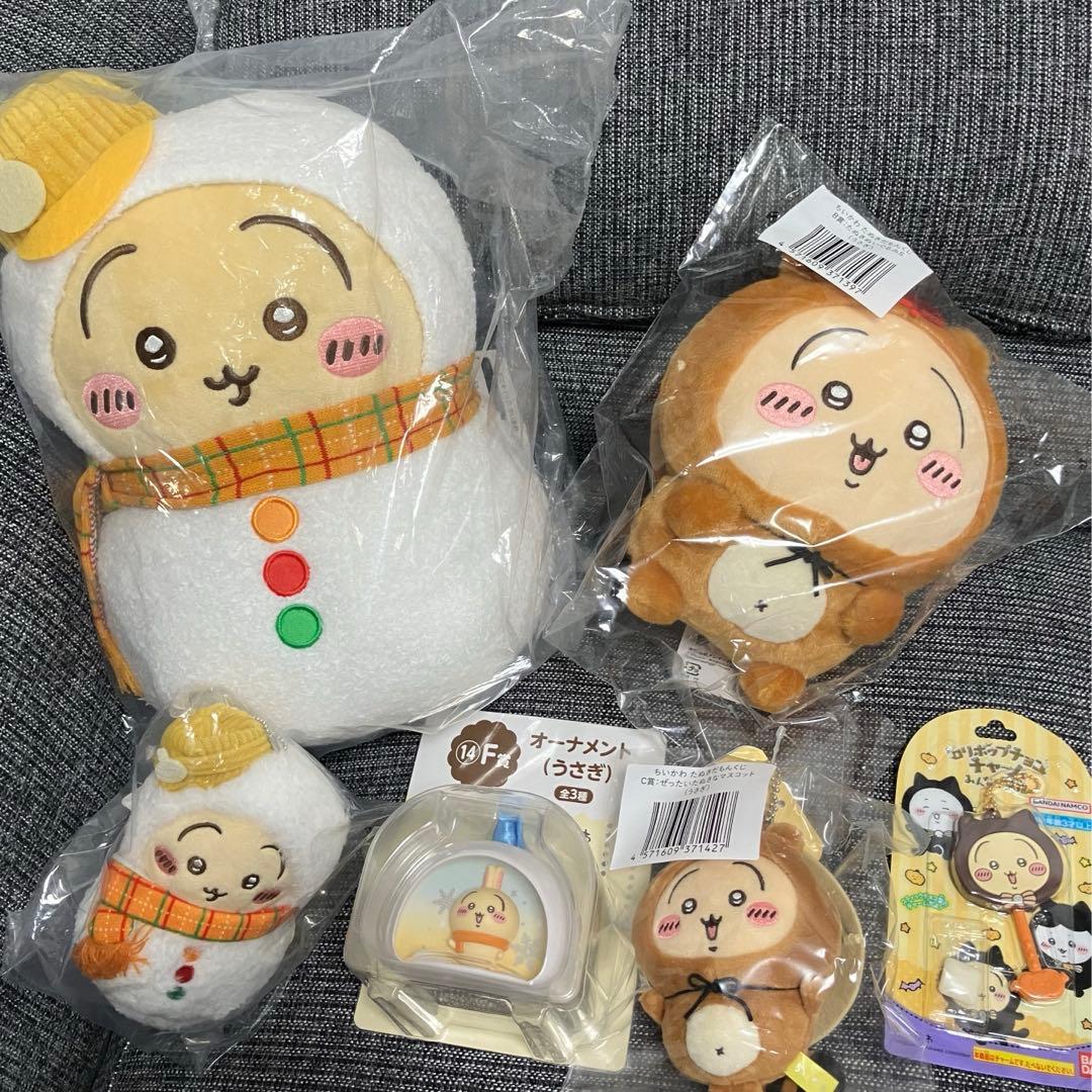 ちいかわ　うさぎ☆エニマイ　たぬきだもん　くじ　B賞ぬいぐるみ、C賞マスコット