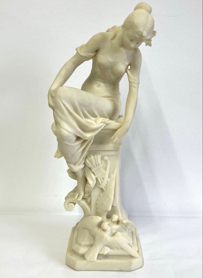 西洋アンティーク 彫刻 ヴィーナス像 女人像 石膏像 オブジェ 約50cm
