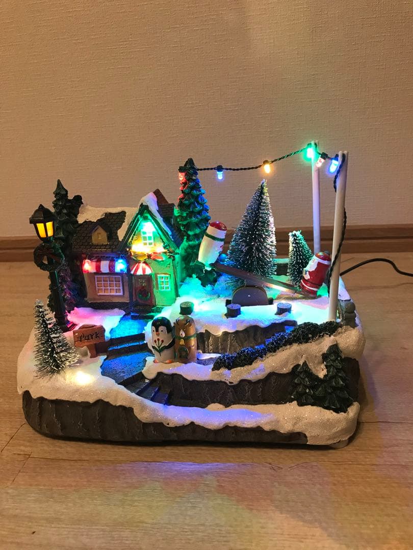 クリスマスオルゴール[新品未開封] 動くシーソー機能付き