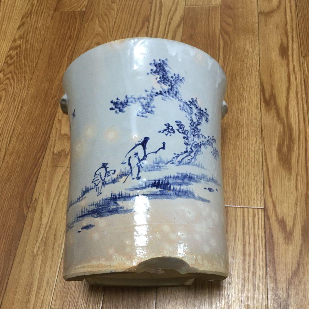 1022  火鉢  陶器  入れ物  その2   詳細不明 瀬戸火鉢 陶器 骨董品 インテリア | HORIDASHI市