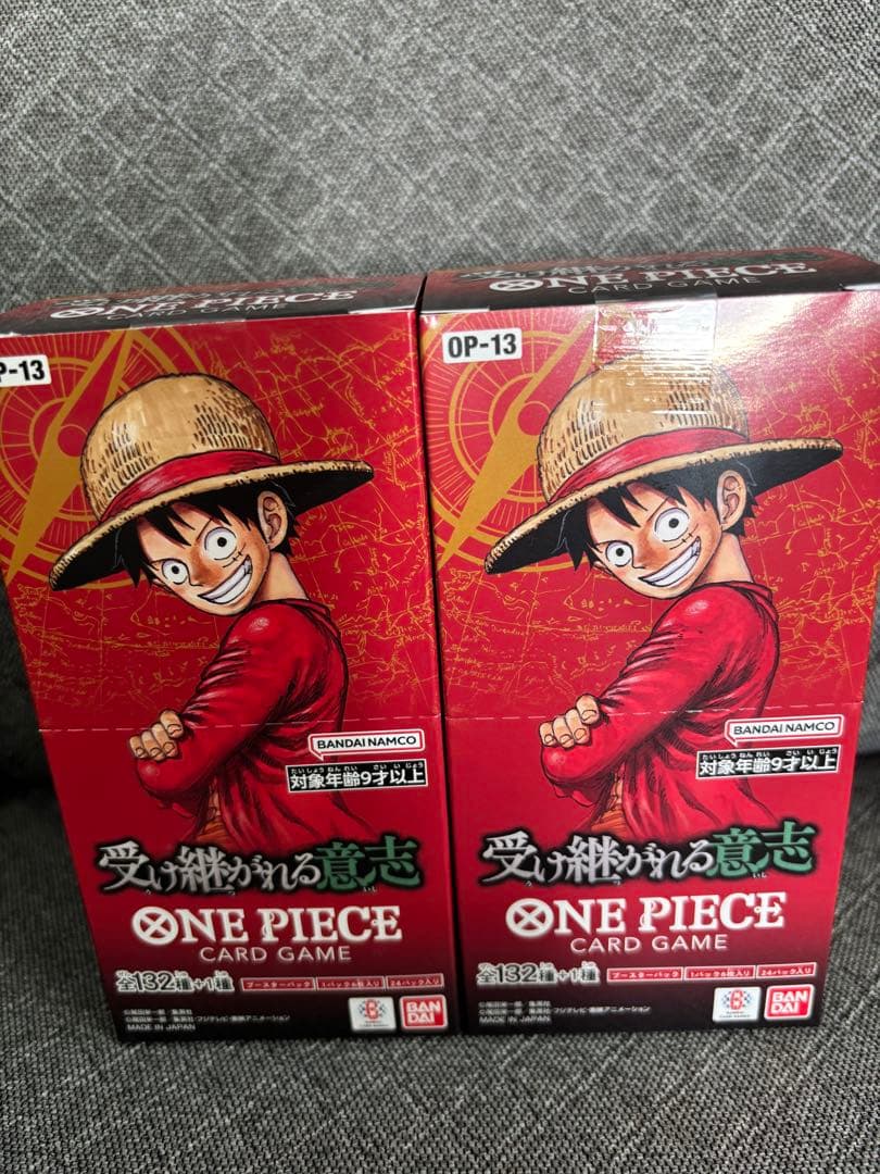 ワンピースカード 受け継がれる意思　2BOX テープ付き ワンピースカード 受け継がれる意志 2BOX テープあり プロモカード付き