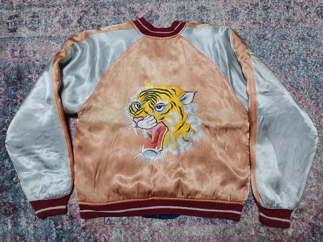 スカジャン/40s/50s/ヴィンテージ/タイガーヘッド/顔虎/スーベニア