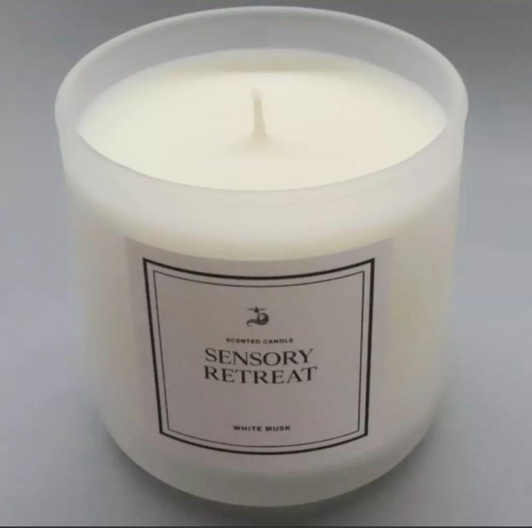 新品　雑貨 渡邊渚 アロマキャンドル ホワイトムスク 「Lighthouse」