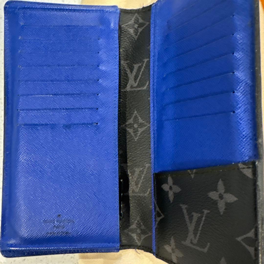LOUIS VUITTON 長財布 ブラック/ブルー