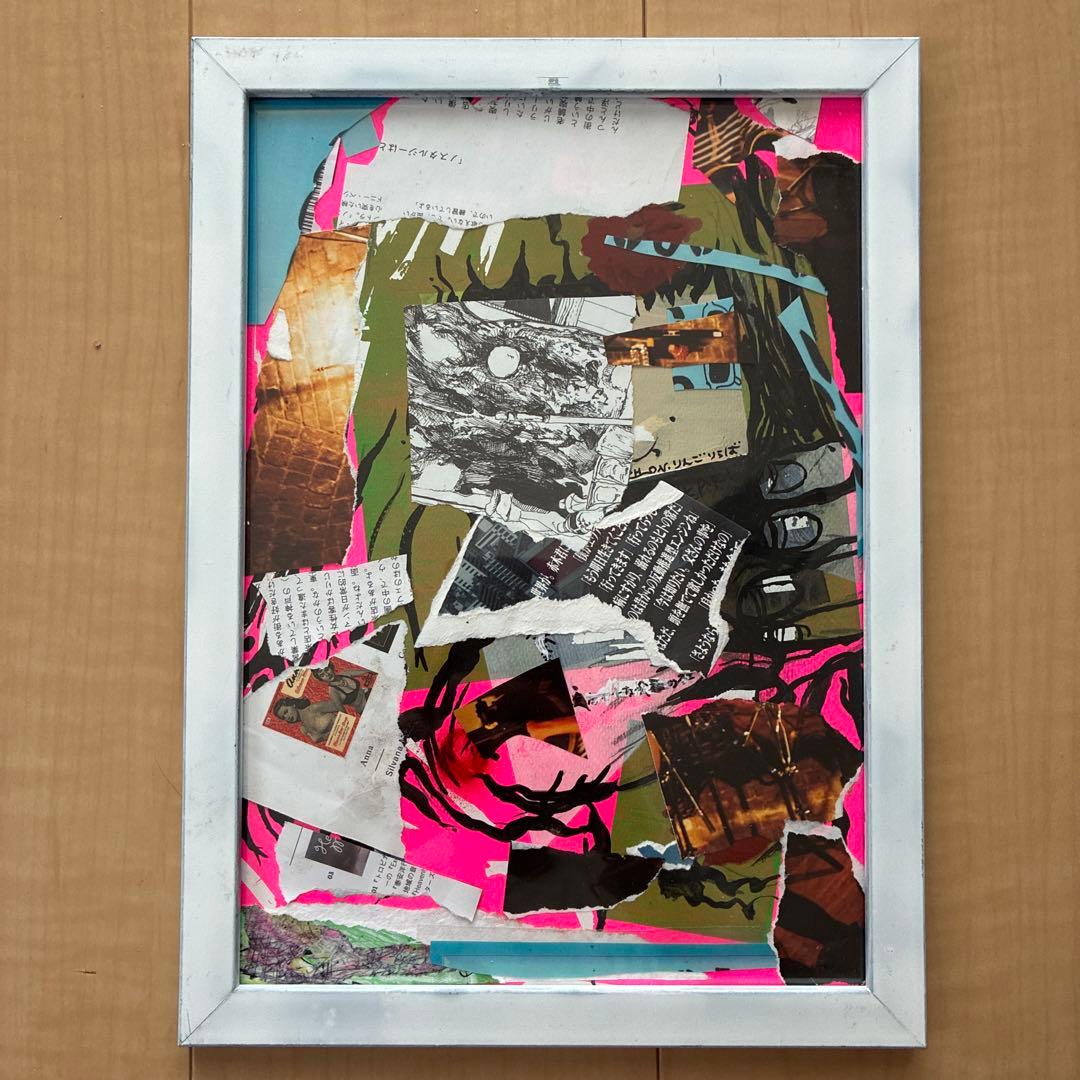 カラフル コラージュアート作品 - メルカリ