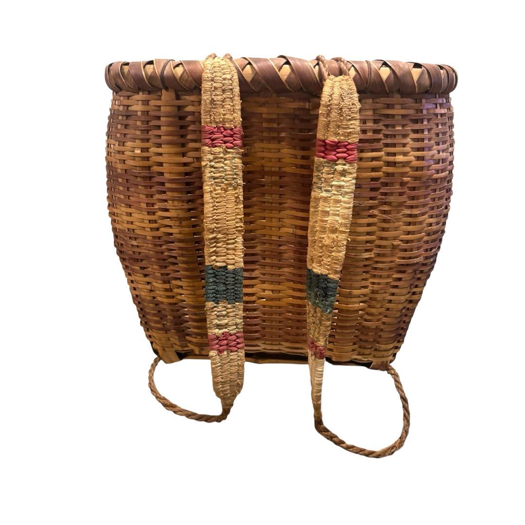 背負竹かご 昭和アンティーク籠 竹籠 しょいかご 古道具 古民具 レトロ