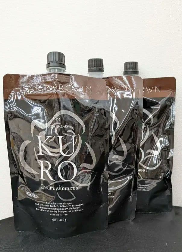 VALANROSE KUROクリームシャンプー　ダークブラウン ３本セット