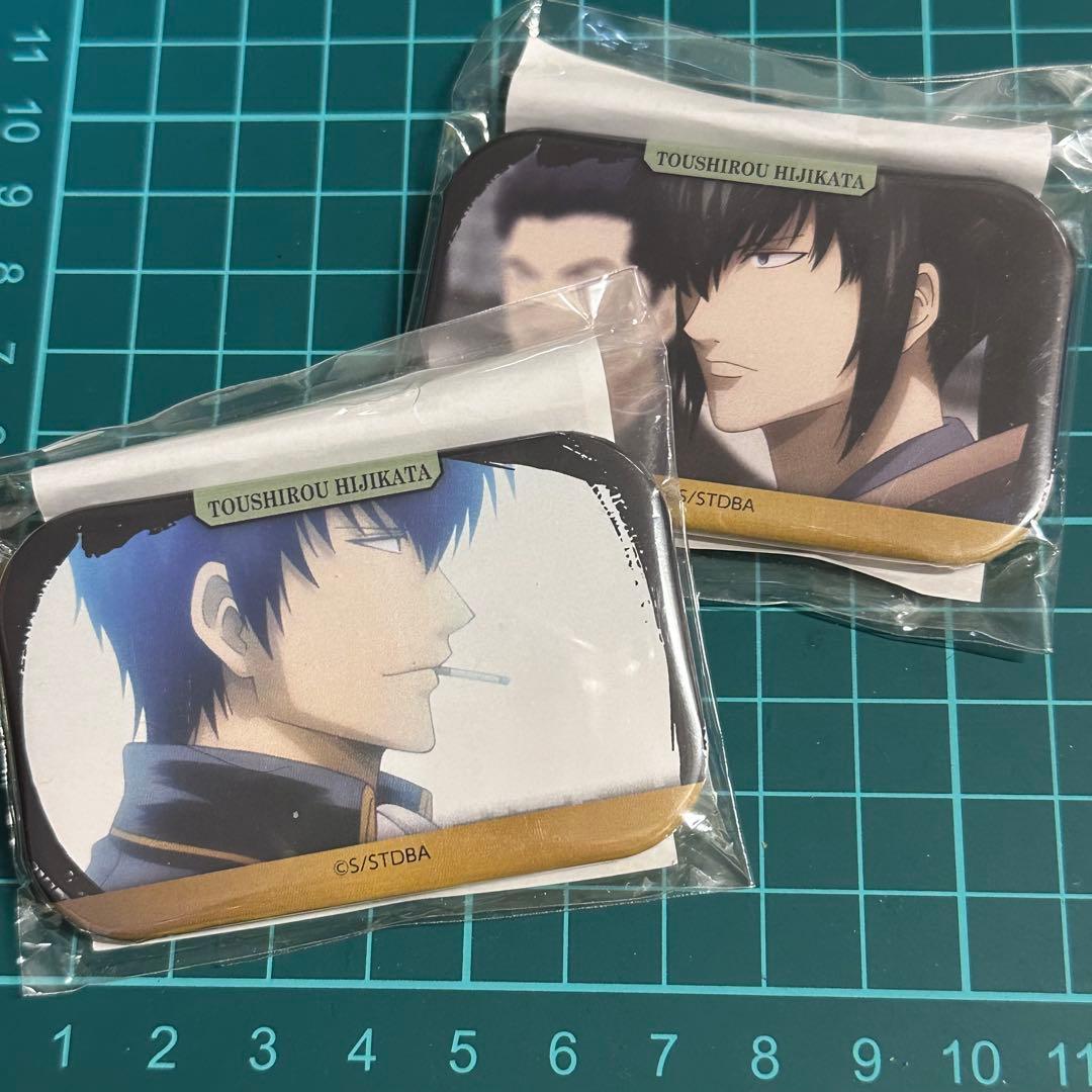 銀魂 土方十四郎 キャラポップストア スクエア缶バッジ弐　二点セット　① 銀魂 キャラポップストア】 土方祭が4/26より開催決定‼今回も誕生祭