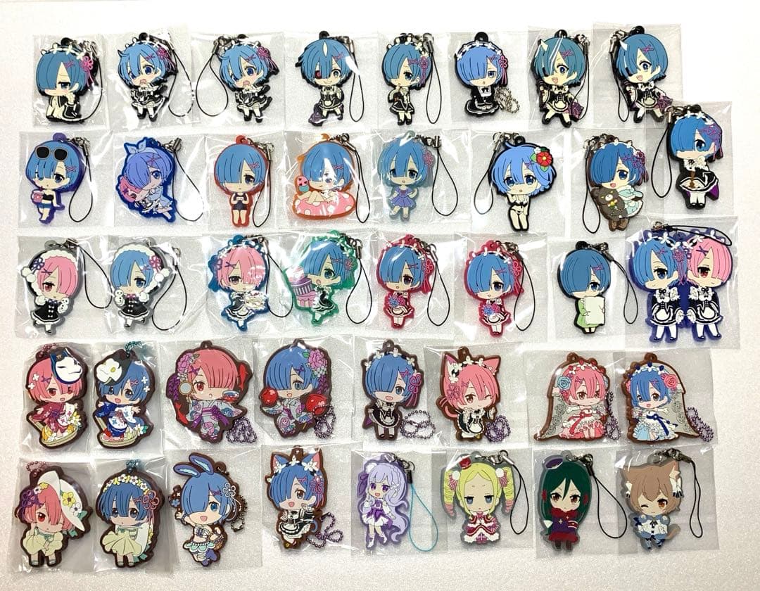 リゼロ　レム　ラム　ラバーストラップ　まとめ売り　セット