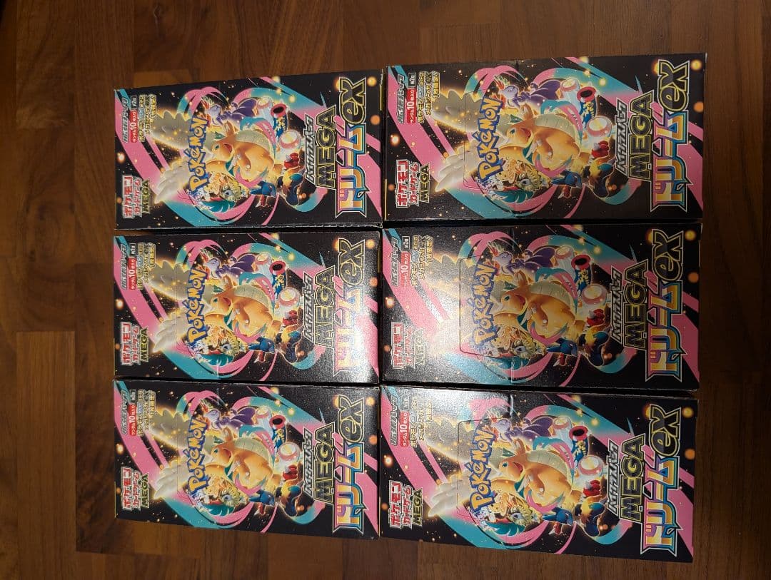 MEGAドリームex　6box　シュリンク無し　ぺりぺり有り