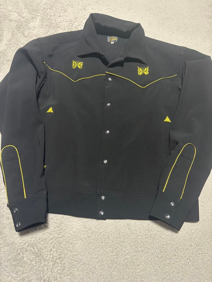 Needles ジャケット 黒 黄 WILDSIDE x NEEDLES W.U.Track Jacket(M Black): NEPENTHES｜WILDSIDE