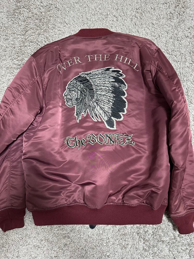 The BONEZ MA-1 Mサイズ 中古・古着通販】The BONEZ (ザボーンズ) MA-1ジャケット カーキ