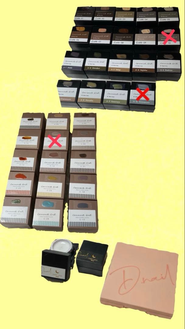 45色CUCU コネクトジェル コラボカラー&M.Nシリーズ Dnailパレット