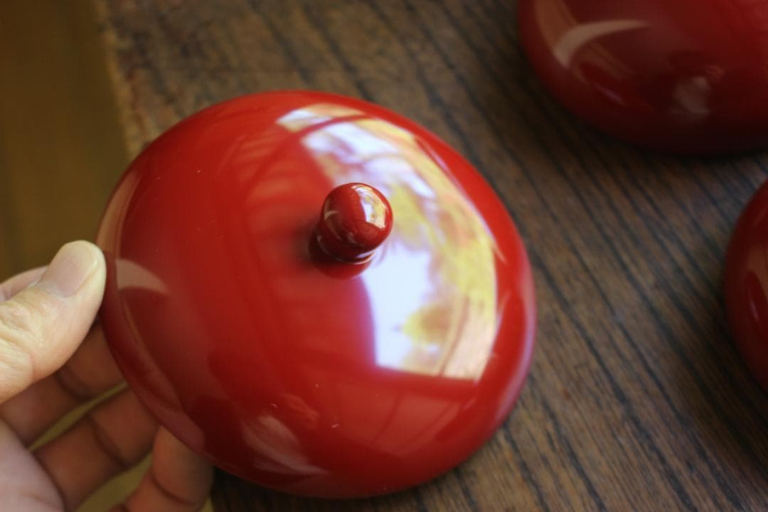 デッドストック！極上塗分け漆の美しい応量器＆蓋揃いセット（検輪島塗