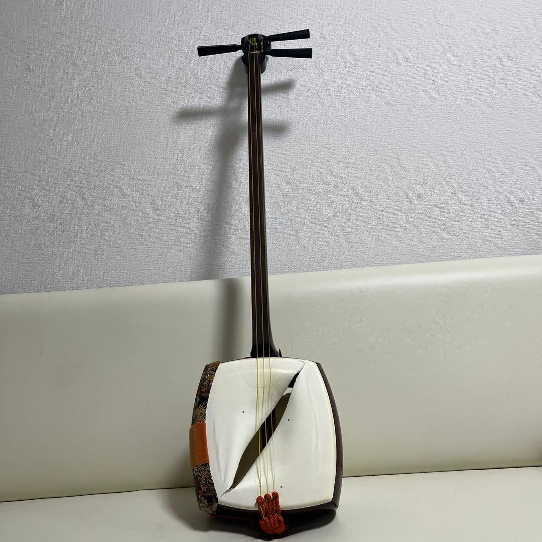 三味線本体 ケースとバチ　備品付き