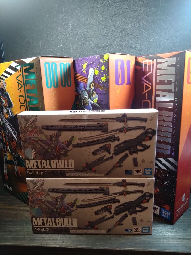 メタルビルド　エヴァンゲリオン　零号機　初号機　弐号機　ウエポンセット×2