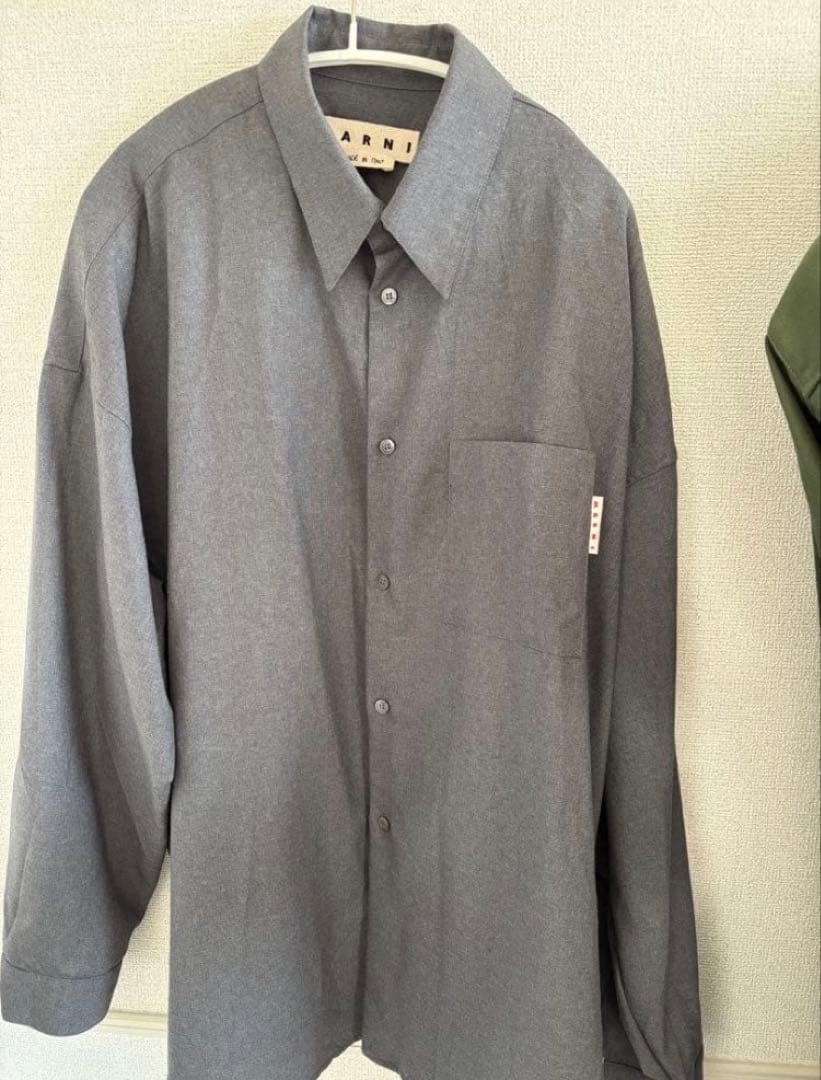 【MARNI】トロピカルウールシャツ【サイズ50】