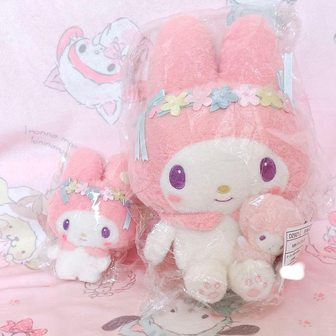 マイメロディ なかよくはんぶんこ マスコット ぬいぐるみ マイスウィートピアノ マイスウィートピアノ マスコットホルダー(なかよくはんぶんこ)