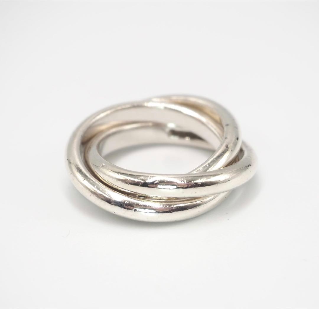 ティファニー 3連リング シルバー 13.5号 正規品