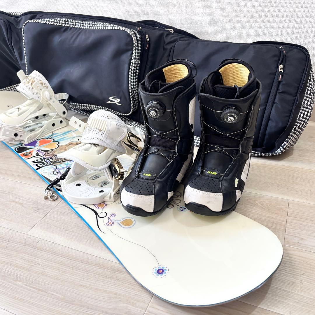 豪華4点セットSALOMON Spoonレディース スノボー 138 ブーツ