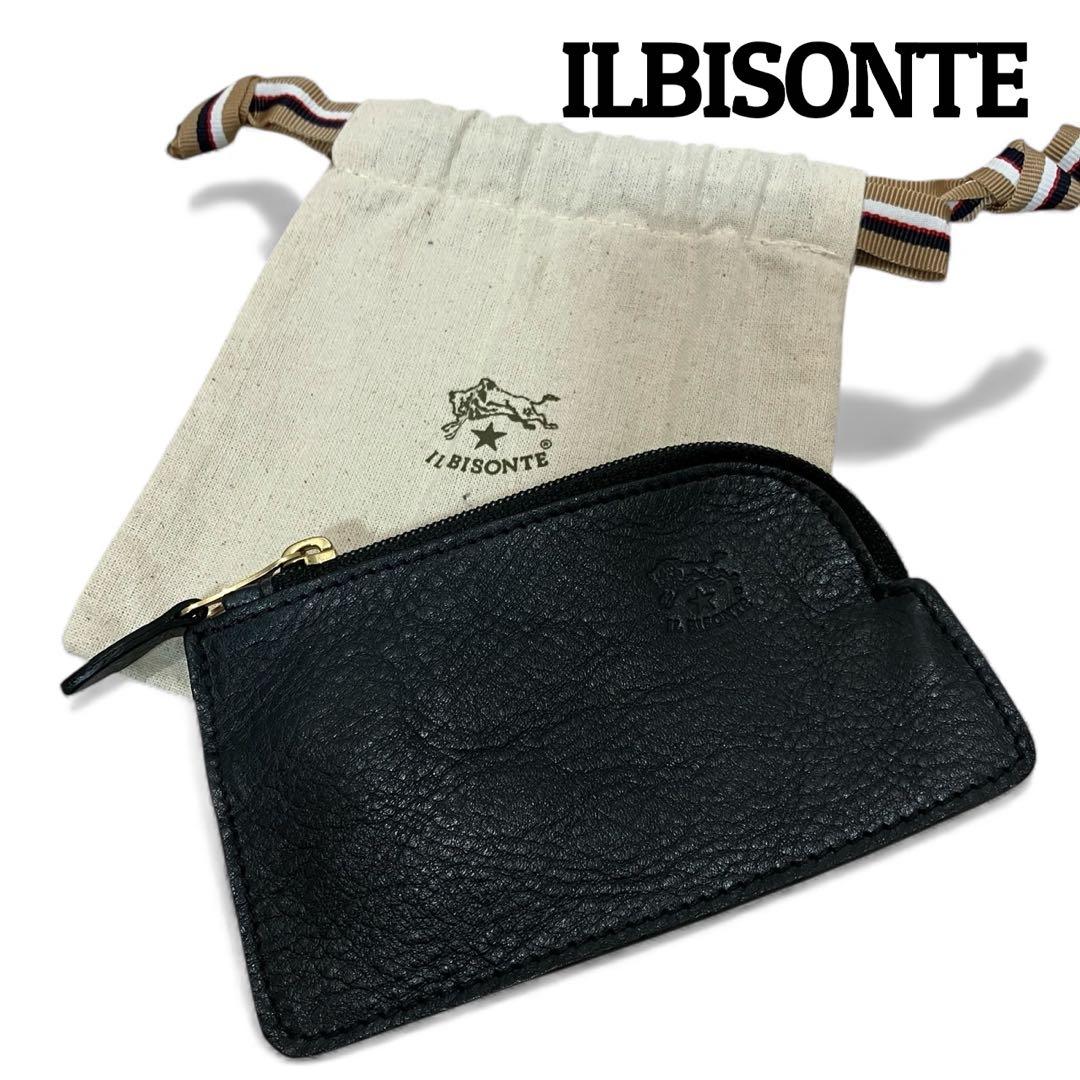 【極美品】イルビゾンテ ケース　キーケース　L字ファスナー　シボ革　保存袋