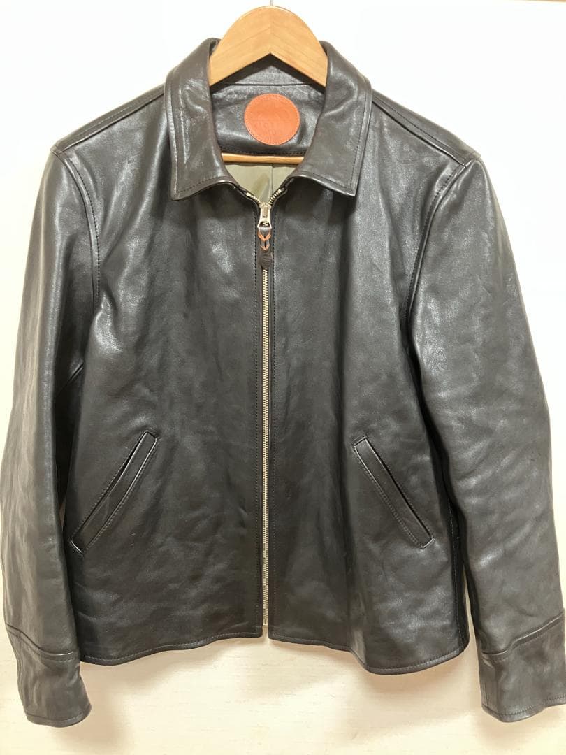 MOTOR ホースレザー スポーツジャケット　L ブラックモト　モーター