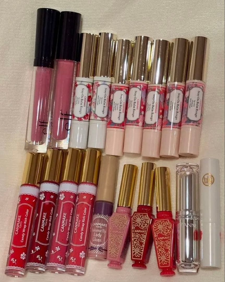 カラーリップ、グロスなど 19本 まとめ売り - メルカリ