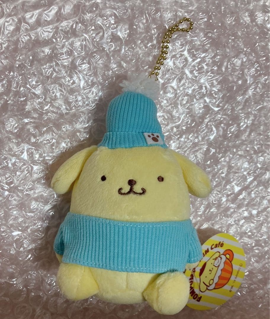 ポムポムプリン カフェ　限定　 ブルーセーター ぼのぼの×ポムポムプリンカフェ 海水浴イメージのゆるカワなコラボ