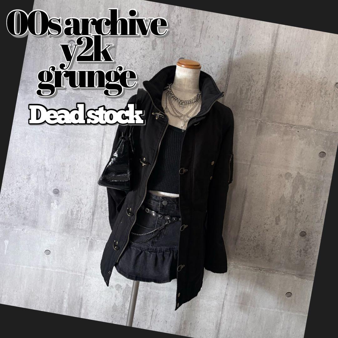 00s 平成ギャル ミリタリーファイヤーマンジャケット ボリュームネック y2k 00s ミリタリージャケット 平成ギャル ボリュームネック y2k グランジ