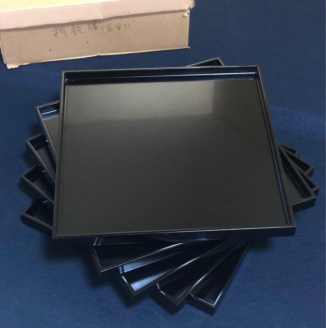 レ》懐石道具 黒真塗 懐石膳5客 四方膳 角膳 元箱 260225こ1 - メルカリ