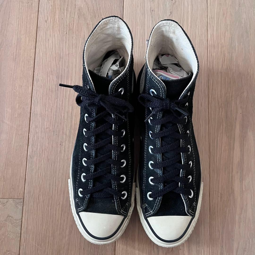 希少 converse オールスター ブラック スエード 8H 日本製 - メルカリ